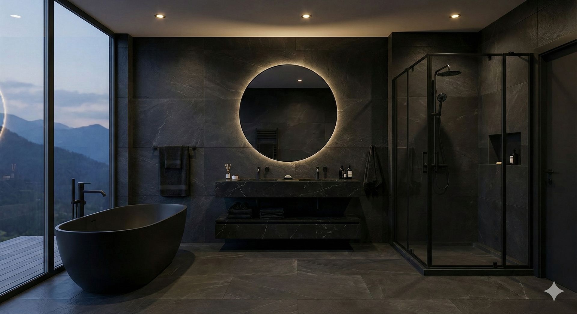 Luxury Dark Bathroom